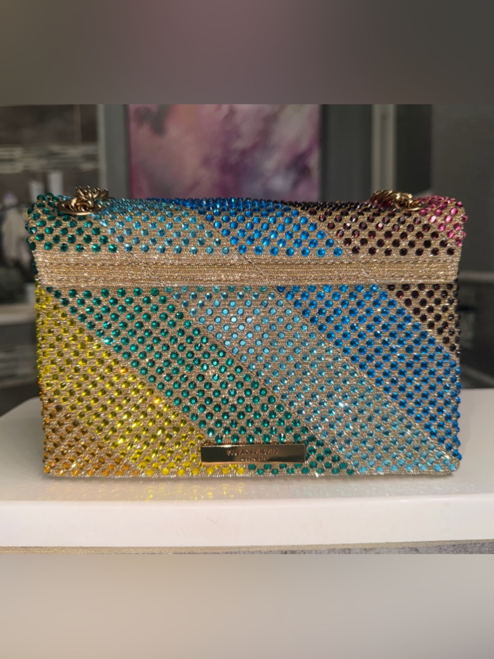 Kurt Geiger Multicolor Crystal Mini Bag - Picture 8 of 16